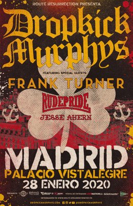 Dropkick Murphis vuelven a Madrid