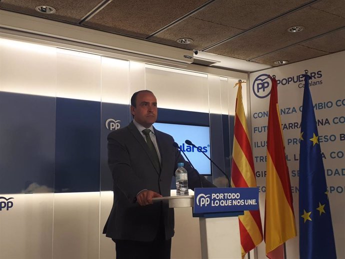 El secretario general del PP catalán, Daniel Serrano
