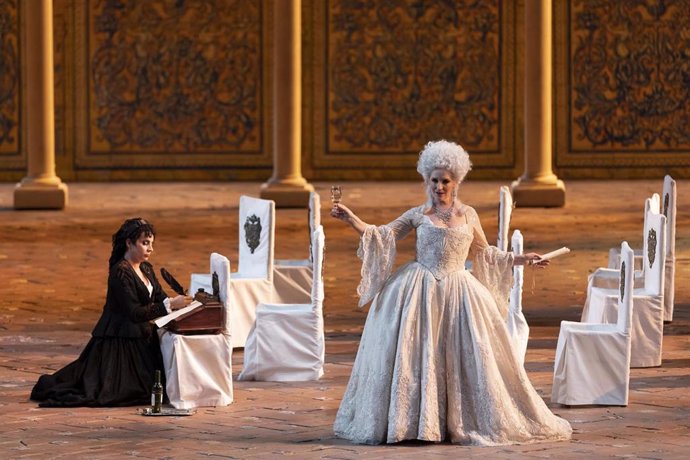 Un arepresentación de Le nozze di Figaro en Les Arts
