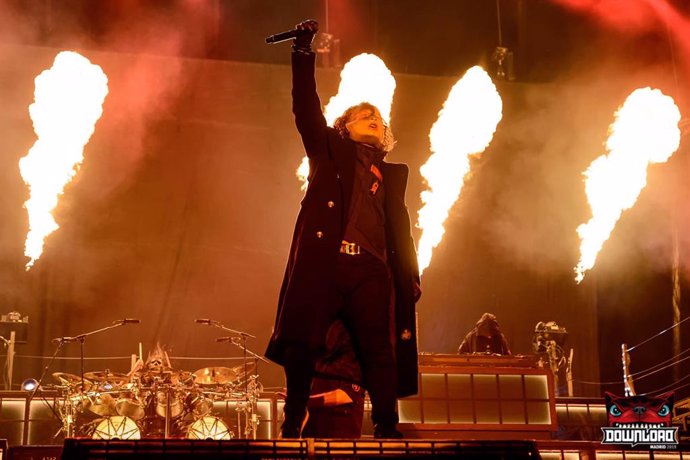 Christian Bertrand de Slipknot durante su actuación en Download Festival Madrid