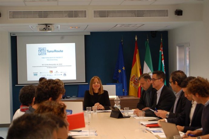 Ana Carrera presentando el Proyecto Tuna Route