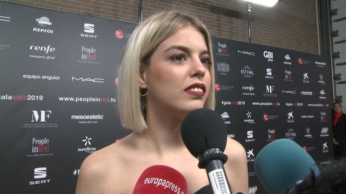 Nerea Rodríguez, en la gala People in Red por el SIDA en Barcelona