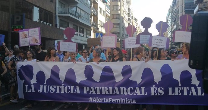 Manifestación en Valncia contra 'La Manada'