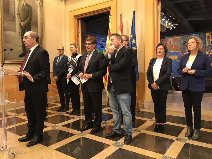 Javier Lambán Ha Informado Sobre Los Cien Primeros Días De Su Gobierno