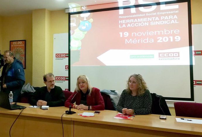 Jornadas de CCOO Extremadura sobre la RSE en las empresas.