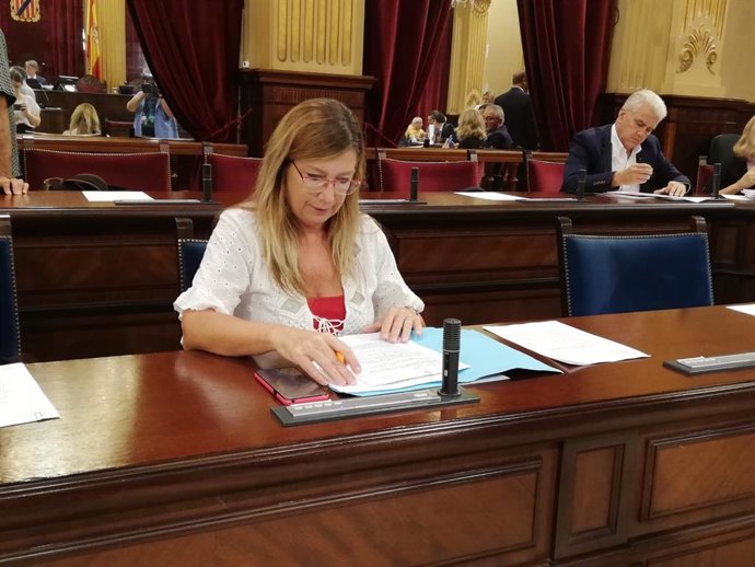 La consellera de Salut, Patricia Gómez, en el Parlament.