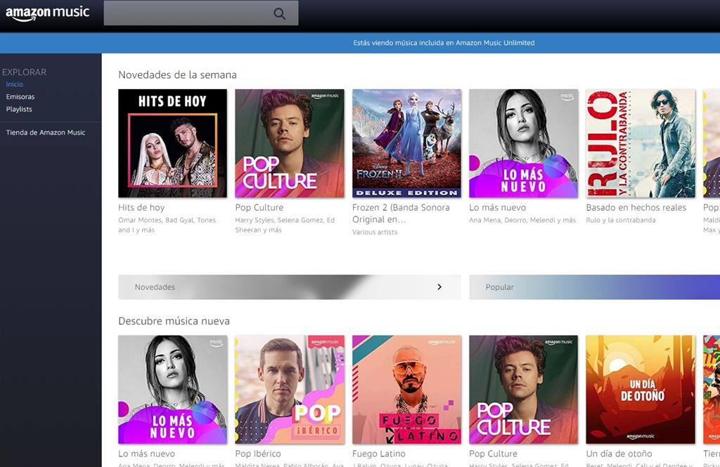 amazon music lista