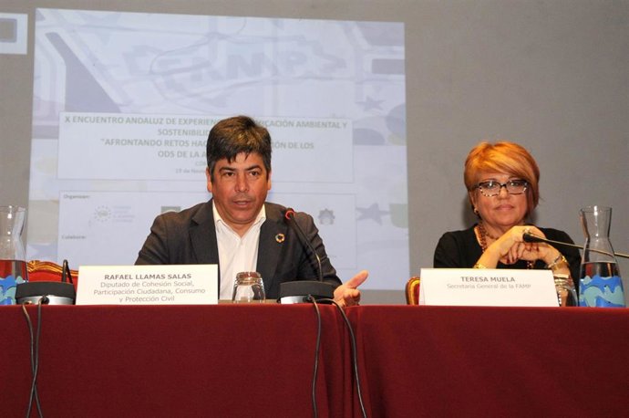 Llamas y Muela inauguran el X Encuentro Andaluz de Experiencias en Educación Ambiental y Sostenibilidad Urbana