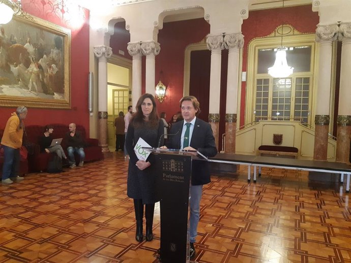 El president de Vox Balears, Jorge Campos, ha explicat els motius pels quals la formació no ha signat el pacte balear de la infncia.
