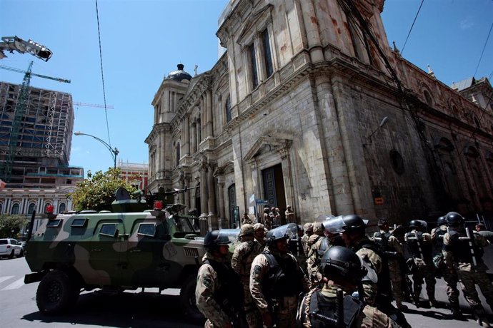 Despliegue de seguridad en La Paz