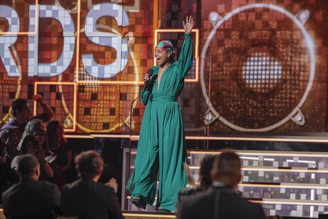 February 10, 2019 - Los Angeles, California, United States: Alicia Keys at the 61st GRAMMY Awards at STAPLES Center in Los Angeles. (Robert Gauthier / Los Angeles Times/Contacto)
