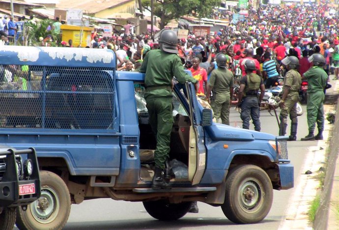 Despliegue de fuerzas de seguridad en Conakry