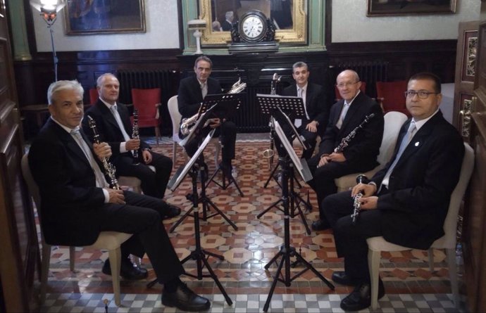 El grupo instrumental de la Diputación Provincial de Zaragoza.
