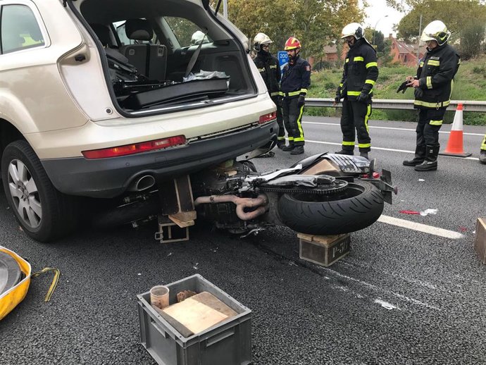 Imagen del accidente de tráfico en la A42