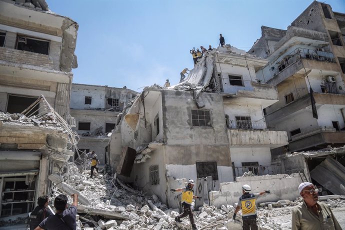 Siria.- Mueren seis civiles, entre ellos cuatro niños, en un bombardeo achacado 