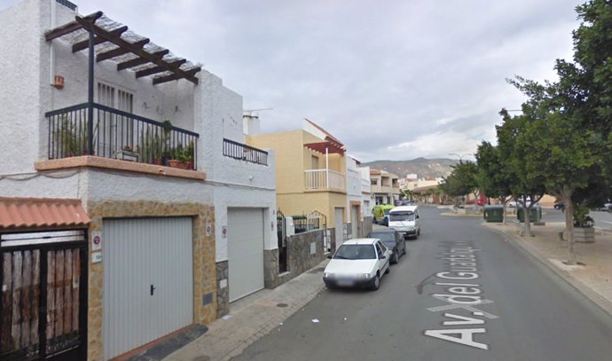 Urbanización de Vícar (Almería) en la que se ha producido el fuego