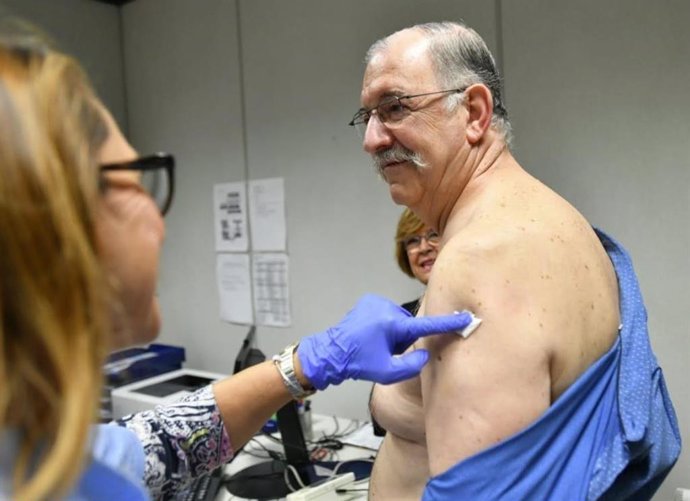 Pedro Subijana se vacuna contra la gripe