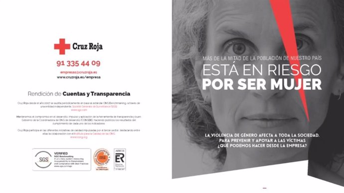 Víctimas de violencia de género atendidas por Cruz Roja Española