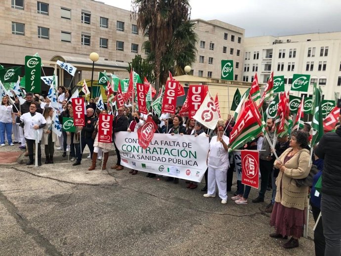Manifestación sanitaria en Motril