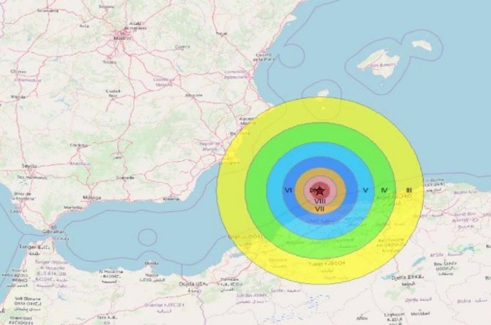 Efectos del terremoto y tsunami que permitirán el ejercicio de la UME en Alicante.