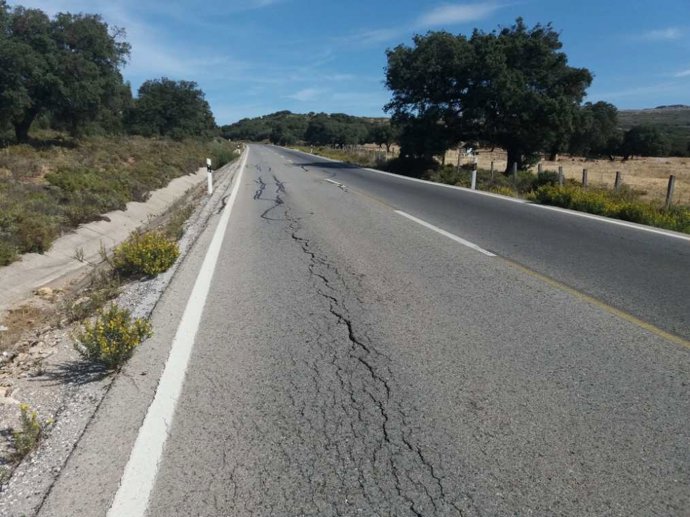 Una carretera de la provincia de Málaga
