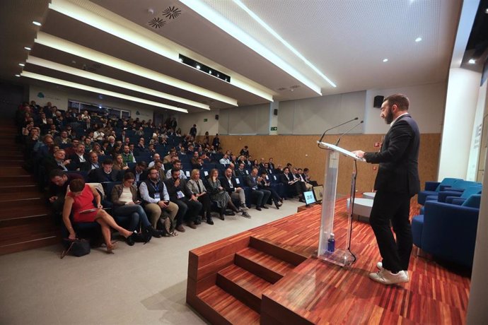 Francisco Polo, Secretario de Estado para el avance digital, da un discurso en el Congreso nacional de business angels, celebrado hoy en Valencia