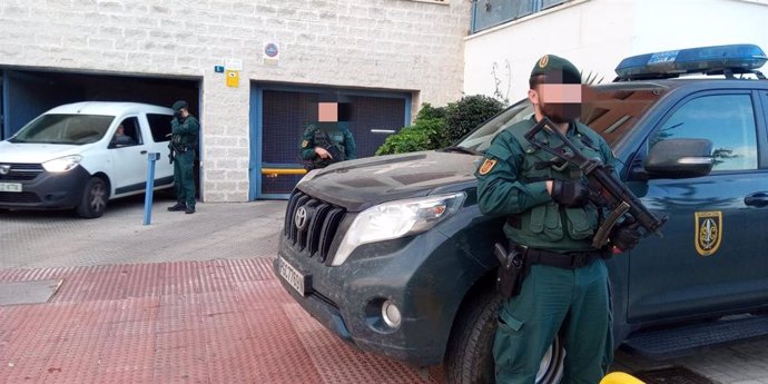 Operativo de la Guardia Civil en Málaga contra el tráfico de drogas