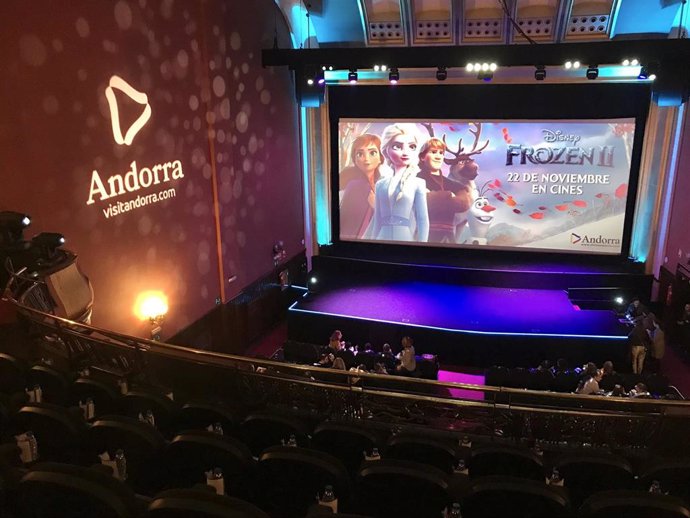 La marca Andorra se promociona en la presentación de Frozen 2 en los cines Callao de Madrid el pasado martes