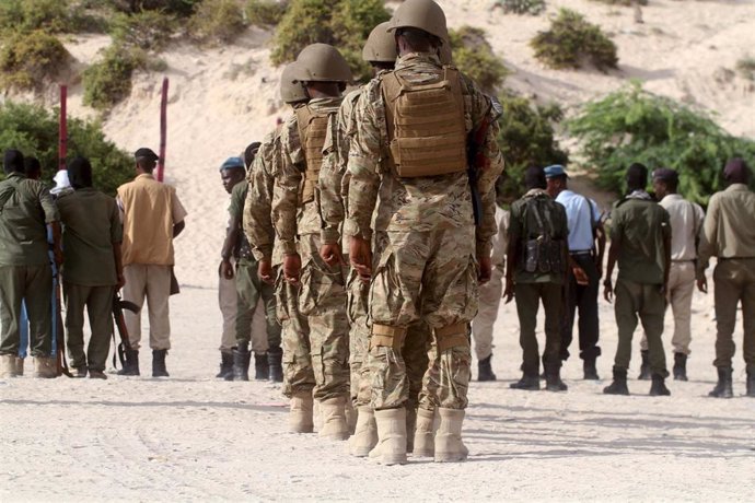 Soldados del Ejército de Somalia