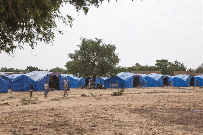 Campo de desplazados internos en Pissila, Burkina Faso