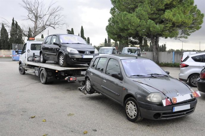 Imagen de una retirada de vehículos.