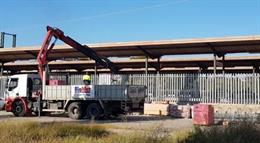 Los trabajos en la estación de Cerdanyola Universitat.