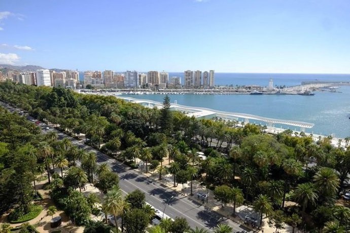 Vistas de la ciudad de Málaga