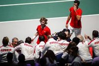 Rusia apea a la Serbia de Djokovic y se cita en semifinales de la Davis con Canadá