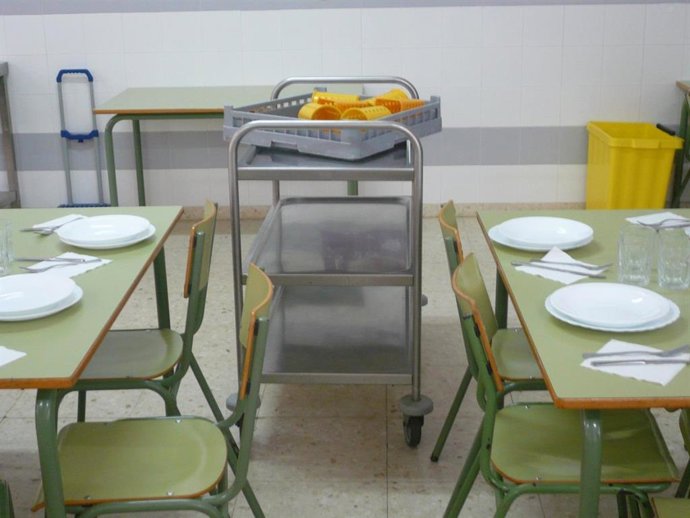 Imagen de archivo de un comedor escolar