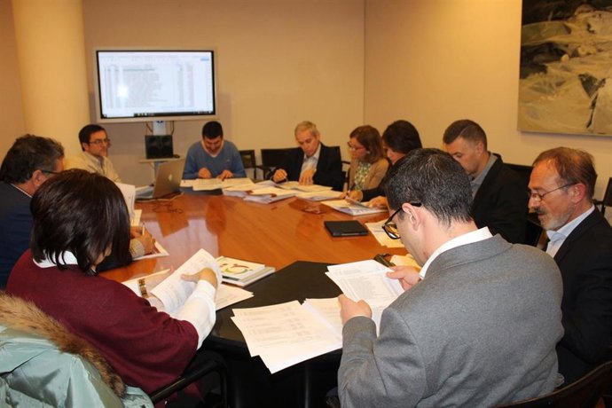 Un momento de la Comisión de Hacienda de la DPH para dictaminar los presupuestos de 2020