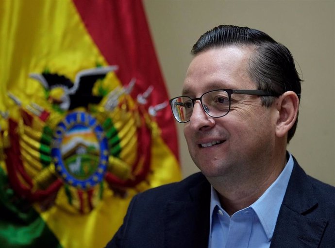 El senador opositor Óscar Ortiz en La Paz