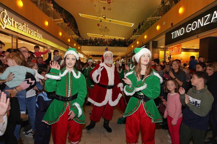 Papá Noel en Puerto Venecia.