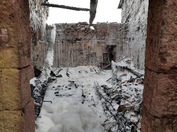 Imagen del incendio.