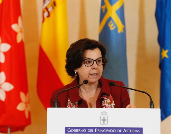 María Jesús Álvarez, en una rueda de prensa.