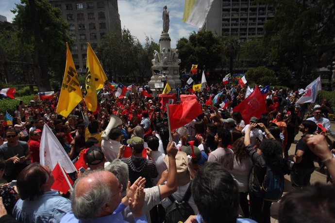Protestas en Chile. 
