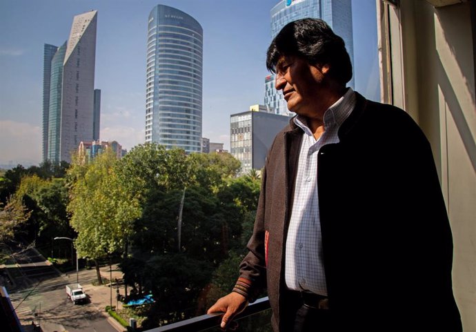 El expresidente de Bolivia, Evo Morales, en México. 