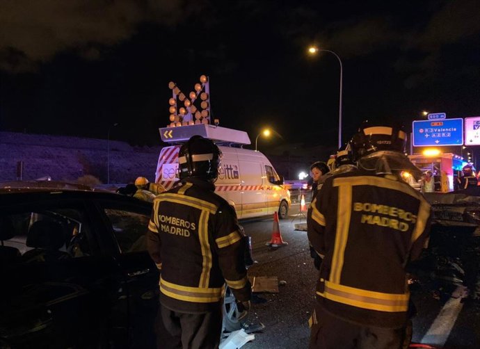 Accidente de tráfico en la M-45