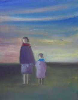 La pintora oscense Pilar Bernad regresa al circuito expositivo con 'Azul'.