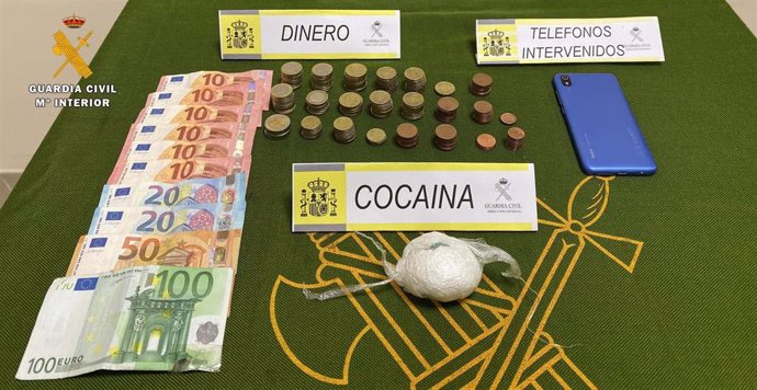 Detienen a un vecino de Pozoblanco tras intervenirle 46 gramos de cocaína.