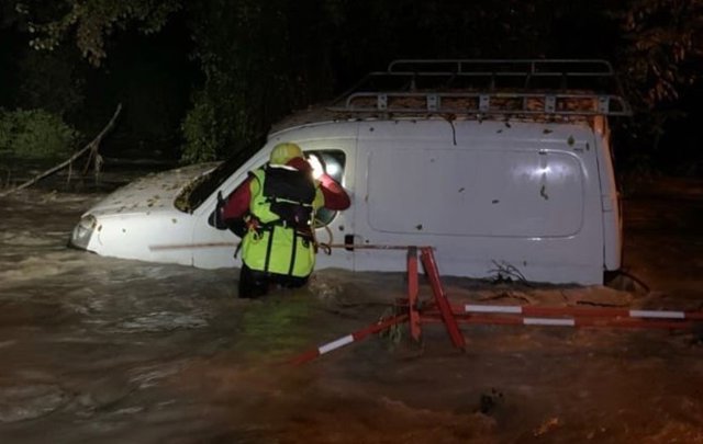 Inundaciones en la prefectura del Var, en Francia