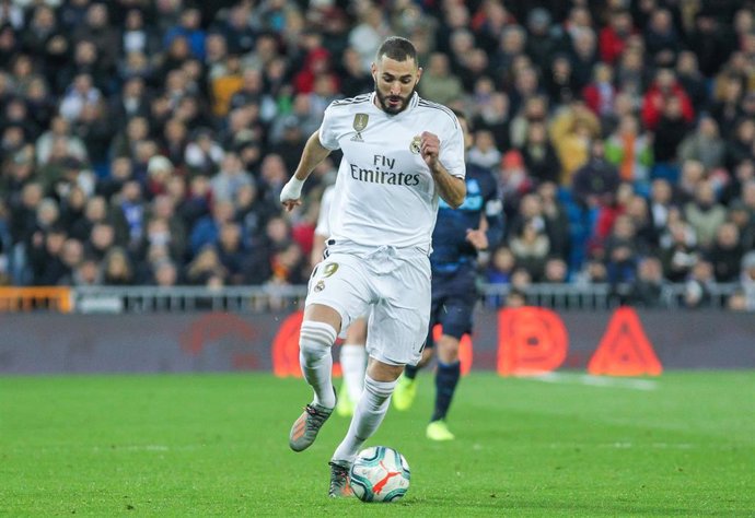 Karim Benzema, en un partido con el Real Madrid.