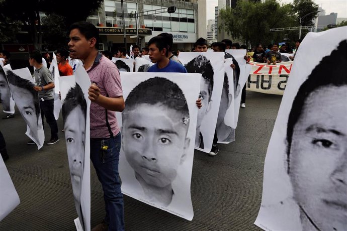 Fotografías de los normalistas desaparecidos en Ayotzinapa, México
