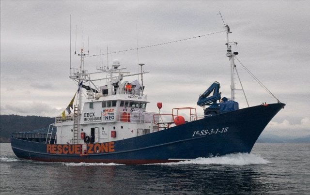 El buque de rescate humanitario 'Aita Mari' de la ONG Salvamento Marítimo Humanitario (SMH)