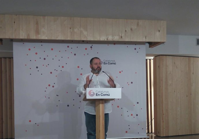 El portavoz de los comuns, Joan Mena.